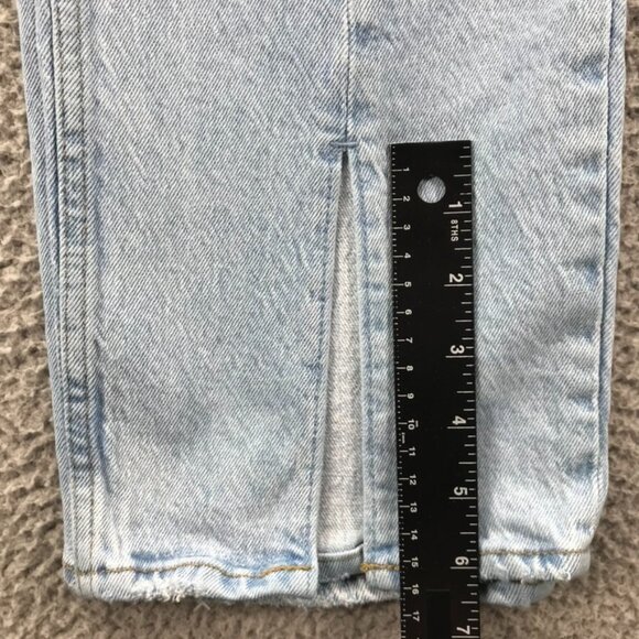 ABERCROMBIE Womens Size 28/6 XS The 90s Straight Ultra High Rise Split Hem Jeans - Picture 16 of 16
